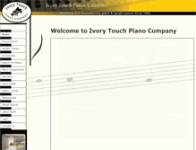 Tablet Screenshot of ivorytouchpiano.com